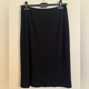 Women's Black Midi Skirt - Classic Straight Silhouette